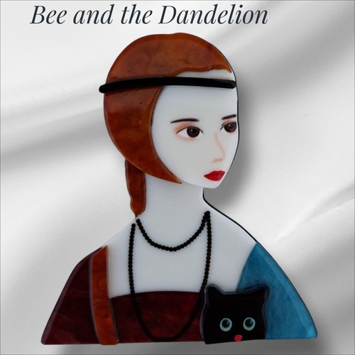 Medieval lady with her - lady,