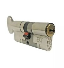 Yale Platinum 3 Star Euro Cylinder Lock 50-45 Thumbturn Nickel 5 keys