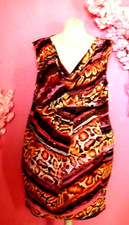 WOMEN PLUS SIZE BROWN FLORAL