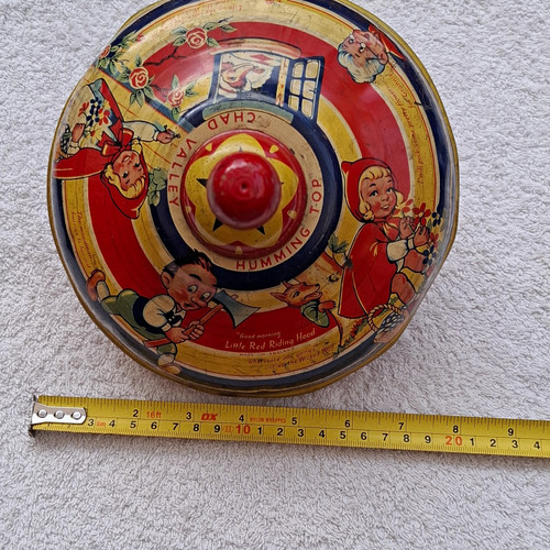 Vintage tinplate penny - tinplate,