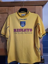 Colchester United medium adult away football shirt,  2001/02 season.