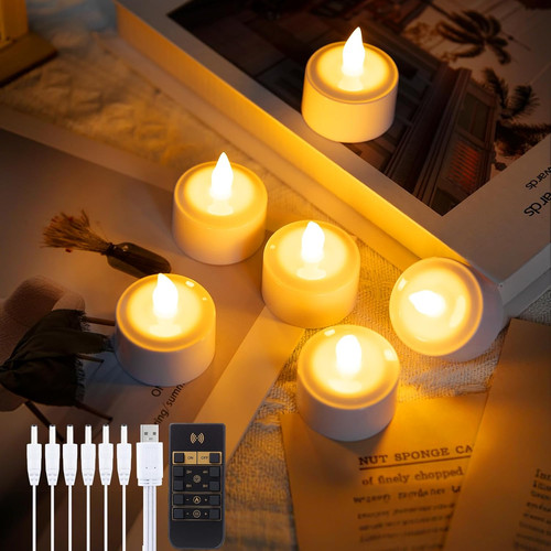Rechargeable led tea lights - tea, |