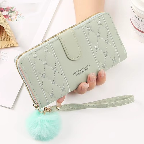 Women leather long wallet - women,