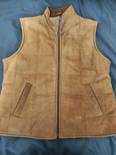 Real Leather Hide Park Waistcoat gilet 