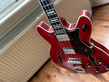 HASTROM VIKING BASS (Semi-Hollow) in Wild Cherry Transparent + GIG BAG