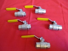 4 X Gas Ball Valves - 1/2" DN15  MOP 5  PN40 CP90L
