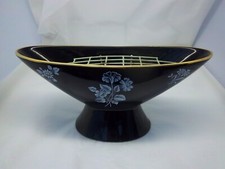 WADE WADEHEATH - BLACK FROST OVAL SHAPED VASE c1957 - c1962   (SP/289)