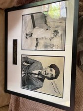 Large Hand signed Sir Norman Wisdom OBE Framed pictures with COA
