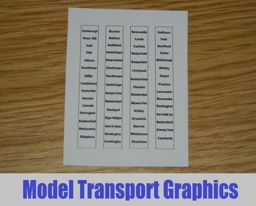 Northern trains destination - northern,