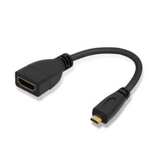 Micro HDMI Male To HDMI Female Adapter 15cm Converter Cable - BRAND NEW UK STOCK