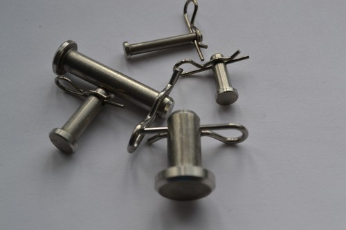 Steel clevis pins with clip - pins,