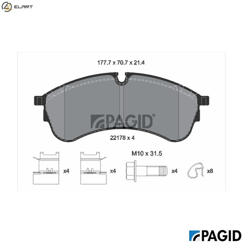 Brake pad set - brake, disc