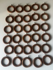 Wooden curtain rings - wooden,