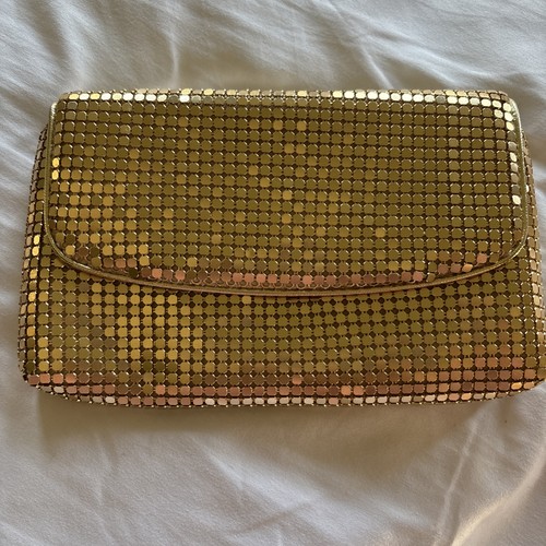 Vintage gold mesh - vintage, clutch
