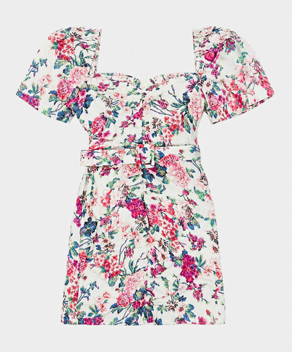 Zara white floral - white,