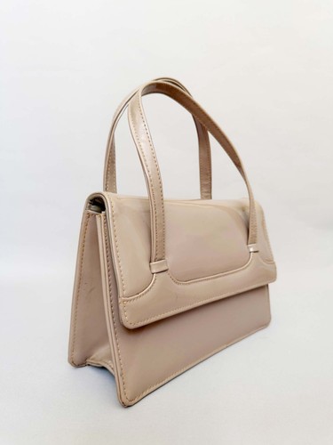 Vintage patent leather beige