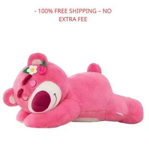 Cute pink bear plush - cute, toy
