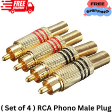 ( Set of 4 ) RCA Phono Male