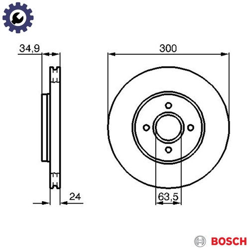 Brake disc 986 479 048 - 0,
