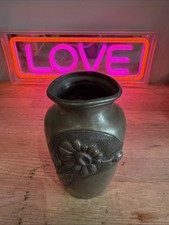 Vintage French Pewter Vase
