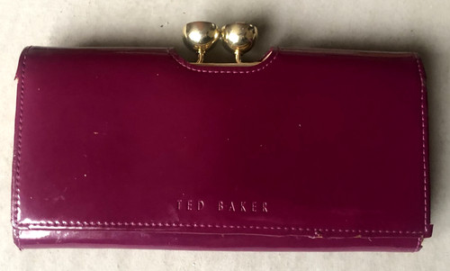 Ted baker magenta glossy purse - baker,