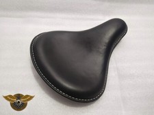 SOLO SEAT FOR HARLEY SPORTSTER BLACK LEATHER CUSTOM CHOPPER BOBBER