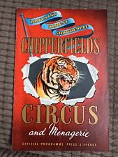 Original 1950s Chipperfield's Circus and Menagerie Programme - 16 pages + Photos