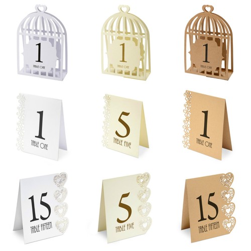 Card table numbers laser - numbers, 1-15