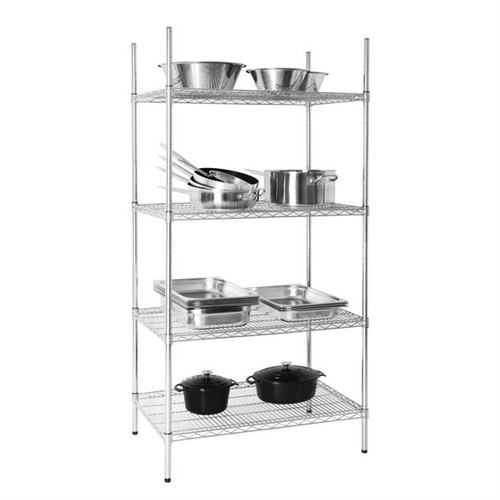 Chrome wire rack tier - chrome,