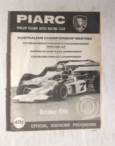 1974 phillip island programme - island,
