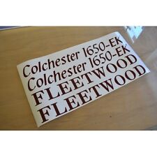 FLEETWOOD Colchester Caravan Name & Model Number Stickers Decals Graphics - SET