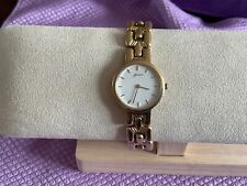 STUNNING LADIES GENEVE 9ct GOLD WRIST WATCH EXCELLENT CONDITION - NEW BATTERY