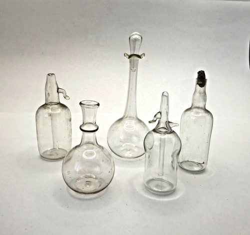 Antique glassware bottles - antique,