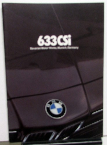 1981 bmw 633 csi prestige - bmw,