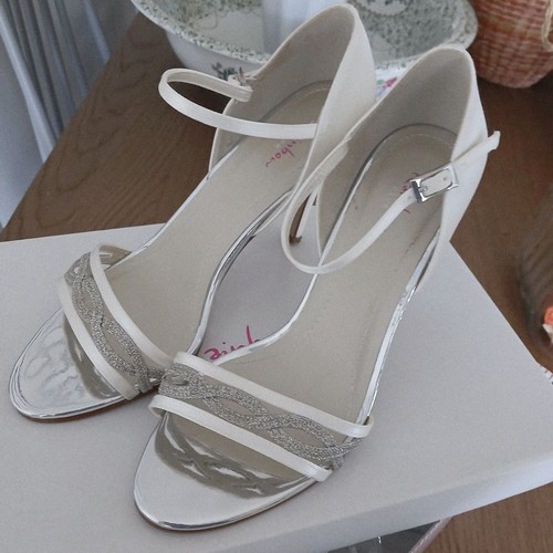 Beautiful rainbow satin shoes - satin,