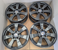 4x GENUINE GUNMETAL GREY MERCEDES A B C V CLASS VITO VIANO 16" ALLOY WHEELS