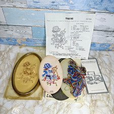 Vintage PENELOPE Framed Stitchery Embroidery Kit 'Holly Hobby Style' 1992