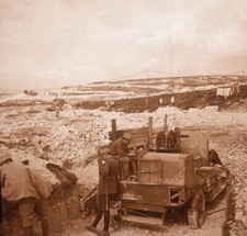 Winch for barrage balloon Genicourt northern France 1914 - 1918 Old Photo