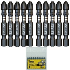 10x 50mm SabreCut PZ2 Impact Drill Driver Screwdriver Bits Set POZI PROFESSIONAL