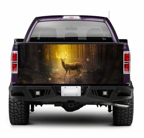 Tailgate truck deer wrap - deer,