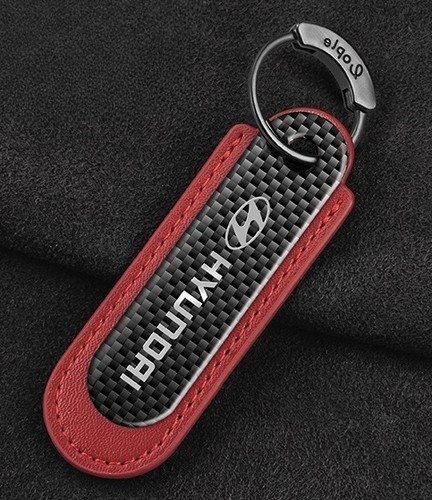 Premium hyundai keyring carbon - keyring,