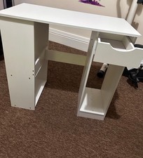 100cm Computer Desk Study Writing Table PC Laptop Desk with Drawer 2 Shelves