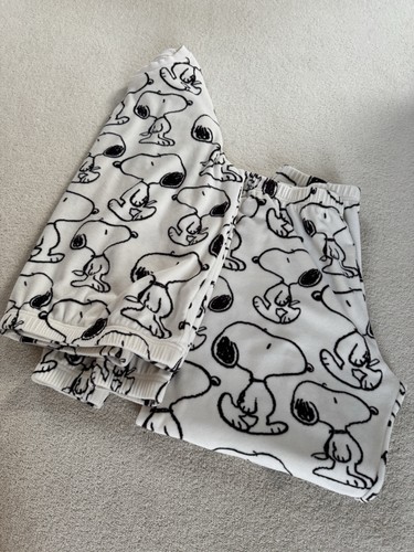 Girls snoopy fleece - m&s,