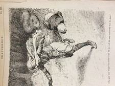 m17a4 ephemera book plate 1920s the great man wrapped his turban round his eyes 