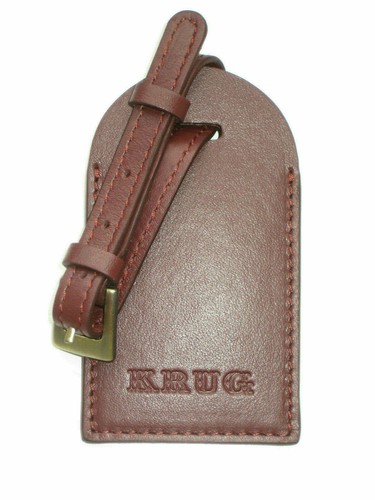 Krug champagne leather luggage - krug,