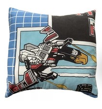 Transformers Laserbeak Cushion Vintage Fabric - alien couture - Matches Duvet