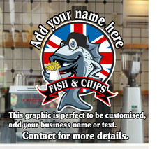 Fish & Chips Window Decal