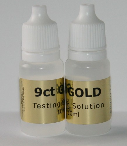 10ml 9ct gold - tester, spot