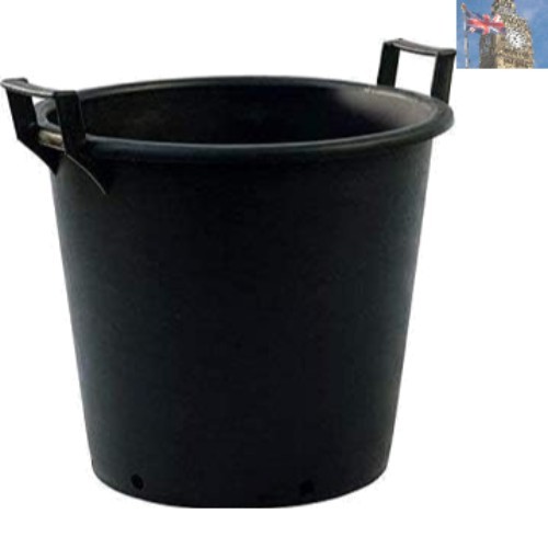 Elegant black 50l garden plant - black,