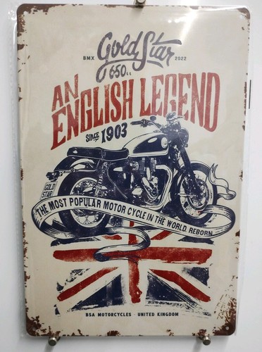 Bsa gold star motorcycle - gold,